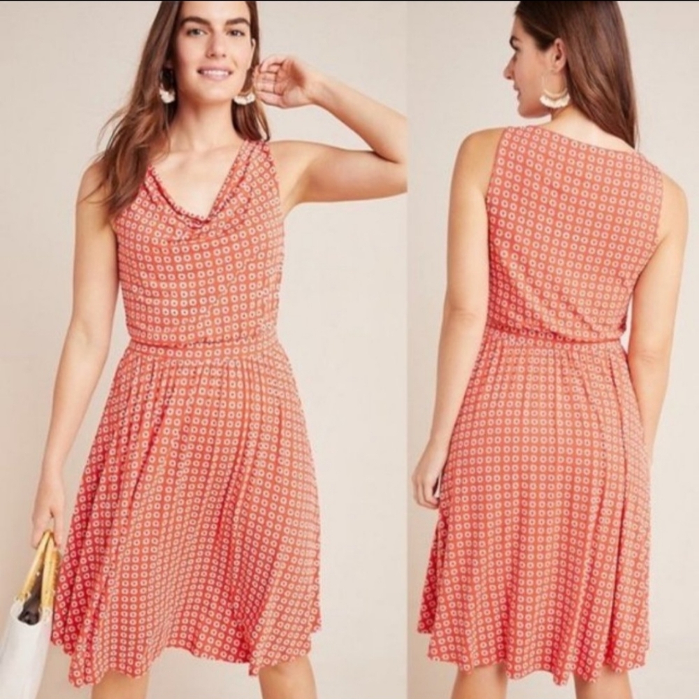 Maeve Flowy Womens Dress Floral Sleeveless Dress XL